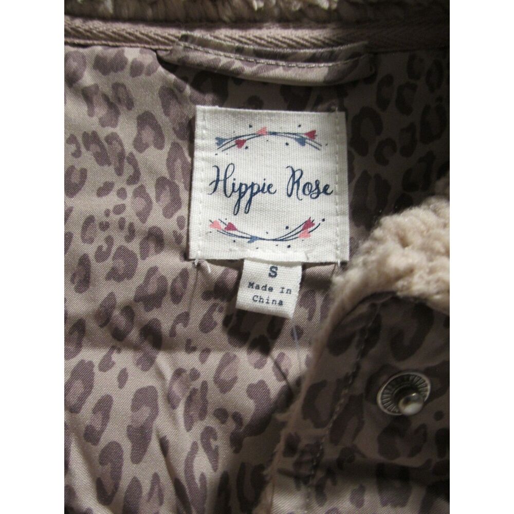 Hippie Rose Juniors' Snowflake Sherpa Snap-Front Jacket S & Sherpa Claw Clip NEW - Picture 5 of 5